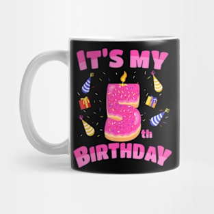 Sweet Donut Its My 5Th Birthday 5 Yrs Old Mug